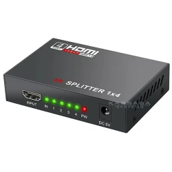 HD-5018 - 4K активен HDMI сплитер 1 към 4 с резолюция до 3840x2160