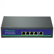 Hi-G0410GB - 5 портов AI POE суич 4x PoE 100/1000Mbps + 1 UPLINK  100/1000Mbps 78W IEEE802.3af/at