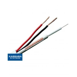 Кабел микрокоаксиал RG59+2х0.75 захранваща двойка