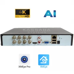 TRX-7808UHD-R - Професионален 4K 8MPX 8 канален хибриден 5 в 1 XVR + 4IP 5MPX