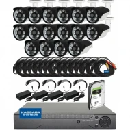 16IR32XM-F - 2MPX пълен комплект за видеонаблюдение с 16 външни IR камери и DVR