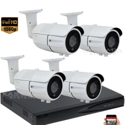 4LBM60 - цифрова система с 4 варифокални Starlight IP камери 2MPX за нощно наблюдение до 60 метра и 9 канален NVR