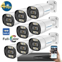 8IP4MA — Професионална цифрова система с 8бр. IP камери 4MPX Dual Light с микрофон и цветно нощно виждане и 10 канален 4K NVR
