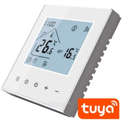 TS-EFH25-W - WiFi термостат от 5 до 60° с два сензора LCD дисплей и изход 220V 16A с управление от телефон Tuya Smart