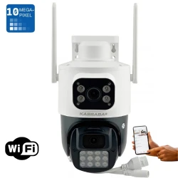 10MP Двойна WiFi PTZ камера с микрофон, цветно нощно, детекция на хора и проследяване - HI-WF50DC-S