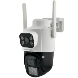 10MP Двойна WiFi PTZ камера с микрофон, цветно нощно, детекция на хора и проследяване - HI-WF50DC-S