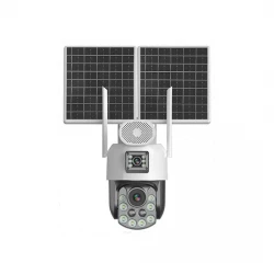 10MPX Двойна Соларна Камера 4G, 20x Zoom, с два 10W мощни панела, цветно нощно виждане, микрофон 31200mAh батерия - Hi-DC4G-AOV-20X