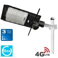 ICM-4G3M1000 - 3MPX 4G соларна камера с LED улична лампа 1000W 29400mAh батерия и 50W панел UBox