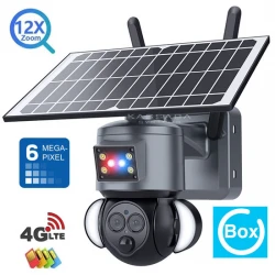 UB-58DLA6M-12X-4G — 6MPX 4G соларна камера с 12x zoom, светлинна и звукова аларма, микрофон и слот за карта памет до 128GB
