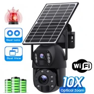 UB-98BW6M-10Z — 6MPX WI-FI Dвойна соларна камера с 10x zoom, микрофон, говорител, аларма и слот за карта памет до 128GB