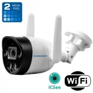 ICSee Външна  WiFi камера 1080P с микрофон, цветна нощна картина до 40 метра и слот за SD карта до 128GB - TRX-20WiFI-MC