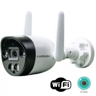 ICSee Външна  WiFi камера 1080P с микрофон, цветна нощна картина до 40 метра и слот за SD карта до 128GB - TRX-20WiFI-MC