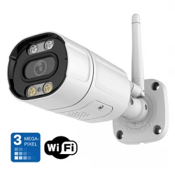 TRX-30WIFI-RX - Външна 3MPX WiFi камера с метален корпус, 40 метра нощно виждане и вградени микрофон и говорител