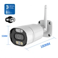 WIFI-4RX3MP - Комплект с 4 броя 3MPX WiFi булет камери с 40 метра нощно виждане и 9-канален NVR видеорекордер