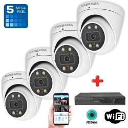 Комплект за видеонаблюдение от 4 броя WIFI камери и един NVR - 4BR50WCA
