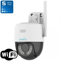 Uho-P1A-M5F4D - 5MPX управляема WIFI камера с dual light IR+LED подсветка, микрофон и говорител, слот за SD карта, детекция на движение и звук Uniarch