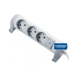 Разклонител Legrand Comfort 3X2P+E с 1.5 м. кабел - бял