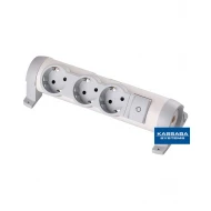 Разклонител Legrand Comfort 3X2P+E без кабел - бял
