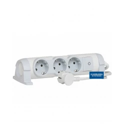 Разклонител Legrand Comfort 3X2P+E с 3 м. кабел - бял