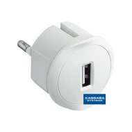 USB адаптер Legrand Be Range 1500mAh - бял