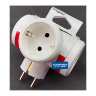 Разклонител-щепсел Legrand 3X2P+E- бял 