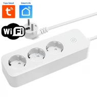 TS-JX25EU - WiFi безжичен разклонител с 3 гнезда и кабел 1.8м. TUYA SMART 16A 3840W