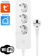 TS-JX25EU - WiFi безжичен разклонител с 3 гнезда и кабел 1.8м. TUYA SMART 16A 3840W