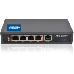 KU-9005W — 4 портов PoE мрежов суич с 1 uplink порт