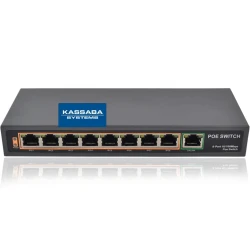 KU-9009W — Мрежов комутатор с 8 PoE порта и 1 uplink порт