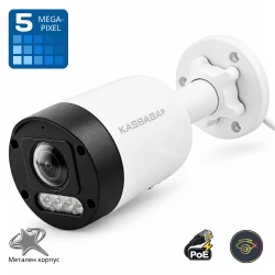 IP камера 5MP с широк ъгъл на видимост 160° - fish eye, цветно нощно виждане и вграден микрофон - TRX-B50FEA-POE