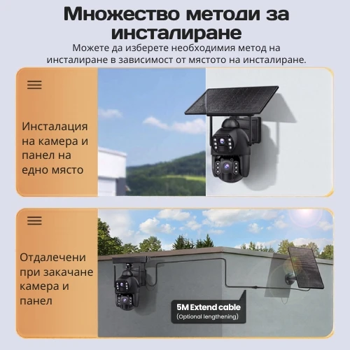 Соларна AOV камера с 24/7 запис