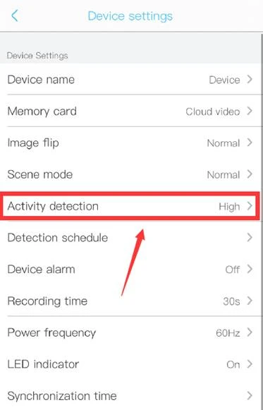 Activity detection